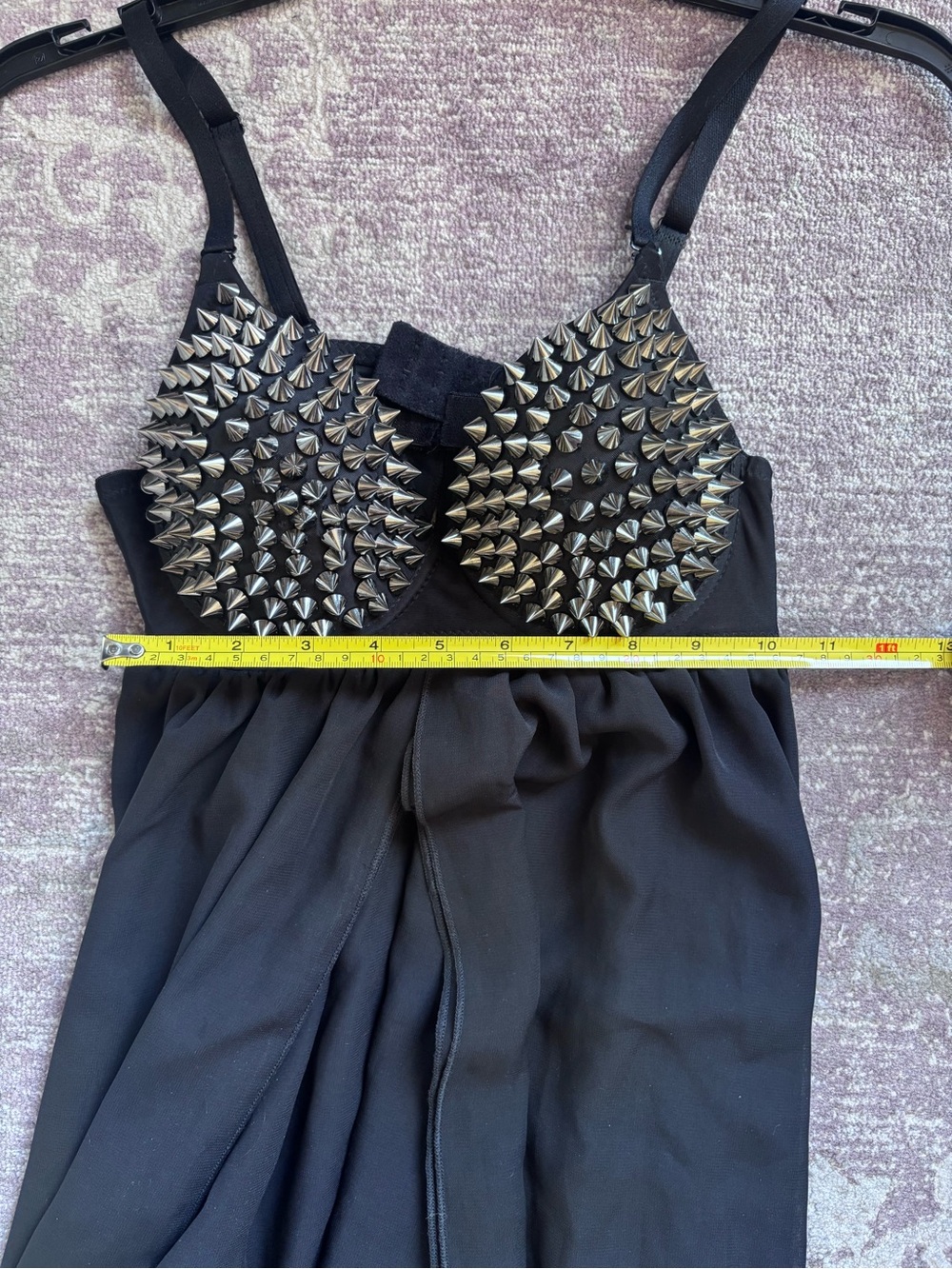 Studded Spikes Sheer gown robe - Picture 7 of 10